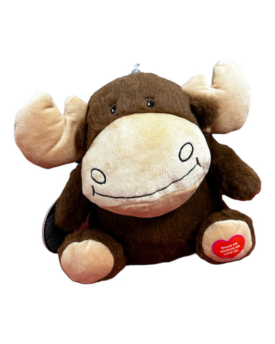 Brown moose stuffed toy