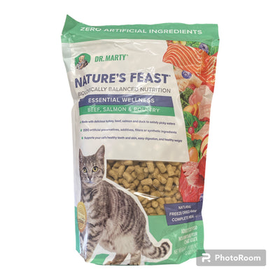 Nature's Feast cat food bag