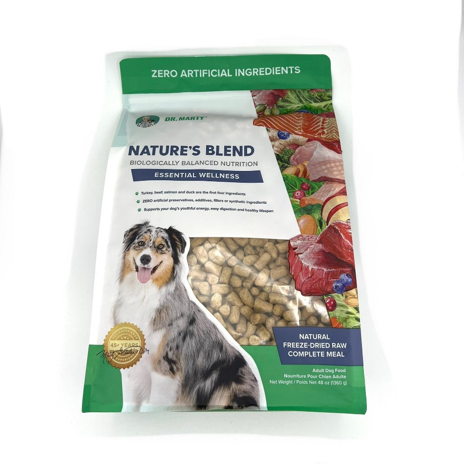 Dr. Marty Nature's Blend Essential Wellness Freeze-Dried Dog Food 48oz