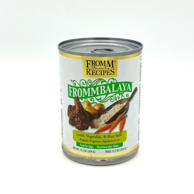 Frommbalaya beef canned dog food