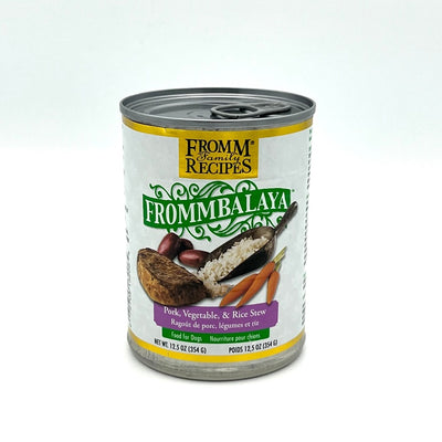 Frommbalaya pork canned dog food