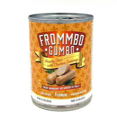 Frommbo Gumbo Chicken and Sausage canned dog food