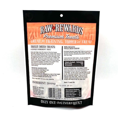 Raw Rewards shrimp bag back