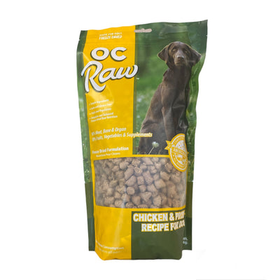 Oc Raw Chicken Freeze Dried dog food bag