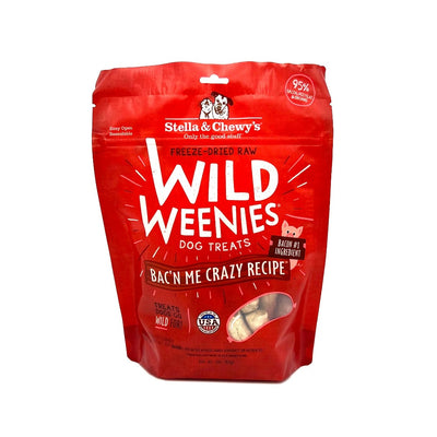 Wild Weenies bacon recipe dog treats package