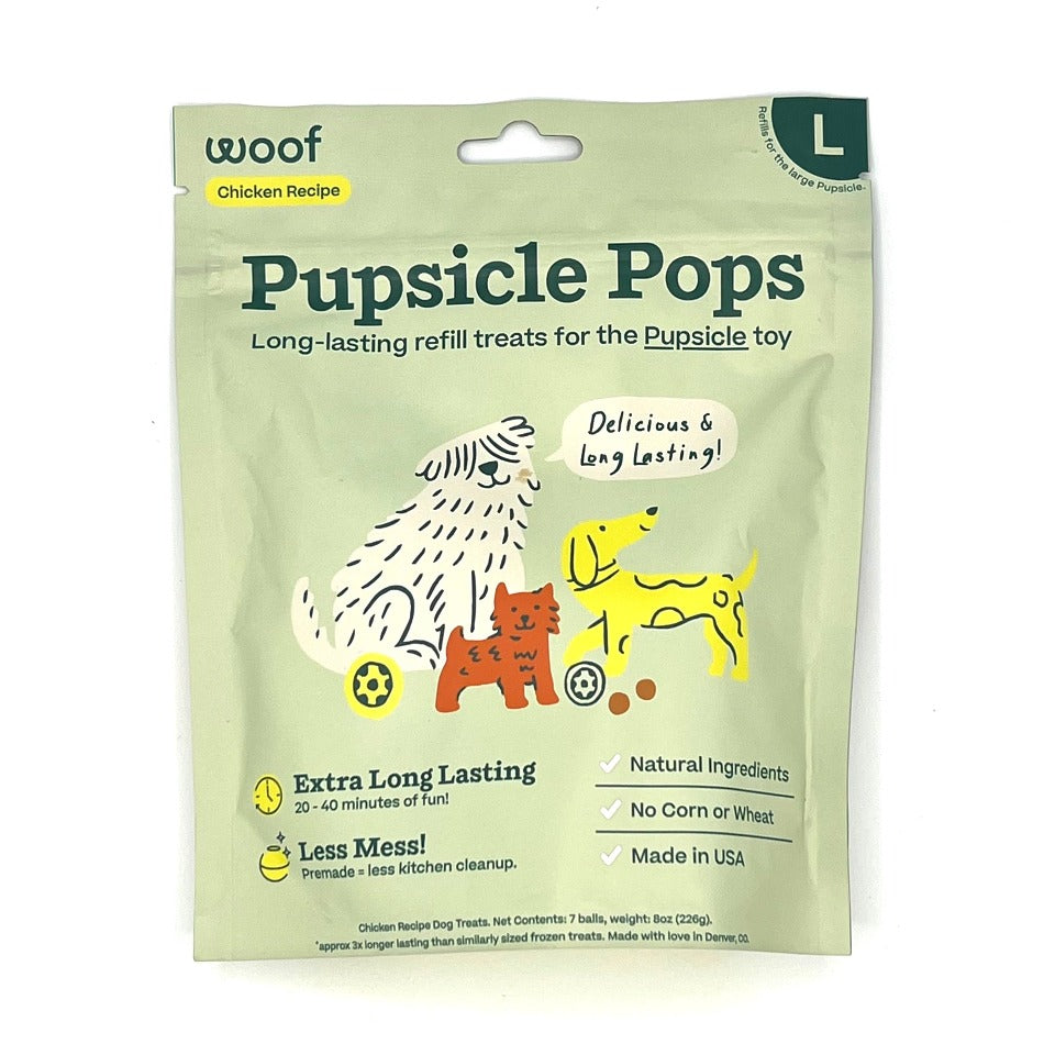 Woof Pops Chick PB LG – The Dog's Meow