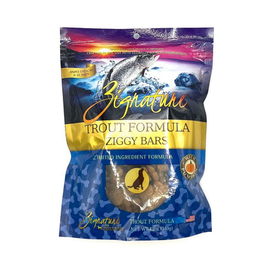 Trout dog treats package front