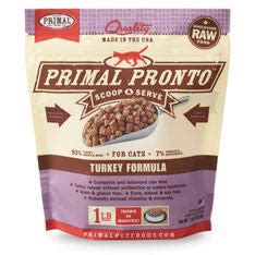 Primal Pronto turkey formula food for cats
