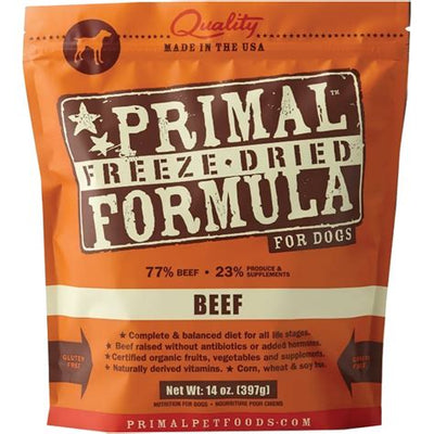 Primal beef formula for dogs