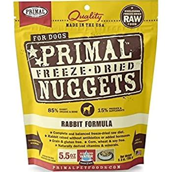 Primal rabbit nuggets for dogs