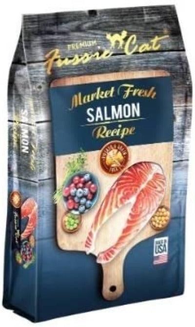 Fussie Cat Salmon cat dry food bag