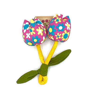 colorful flower pull toy