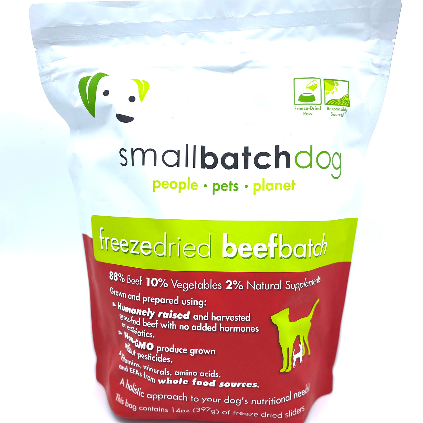 Small Batch Beef Batch Freeze Dried Dog Food 14 oz