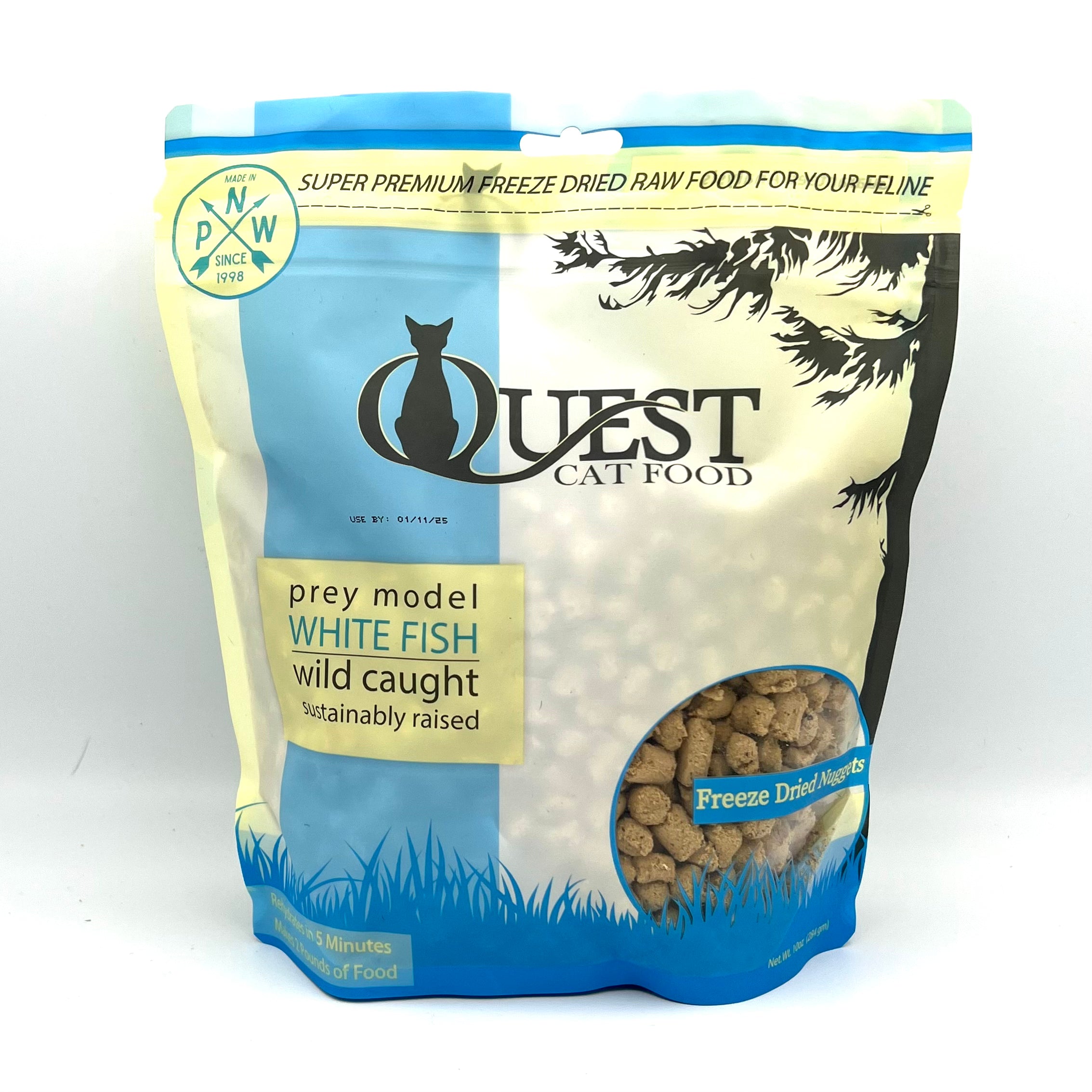 Quest Freeze Dried Whitefish Raw Cat Food