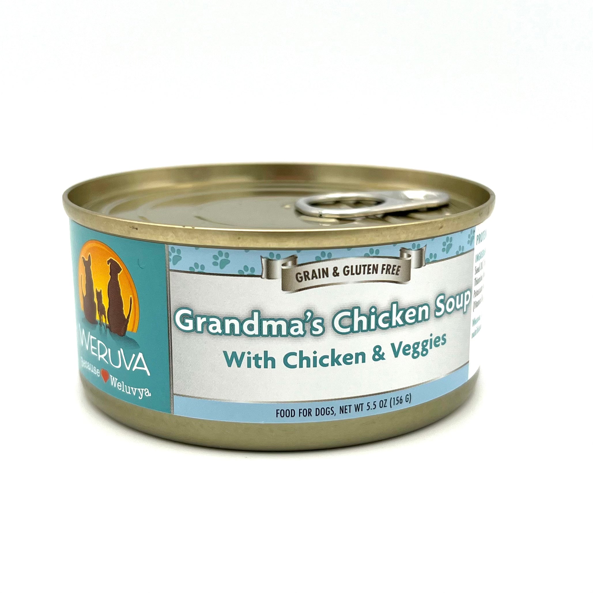 Weruva Original Canned Dog Food Grandma s Chicken Soup 5.5 oz