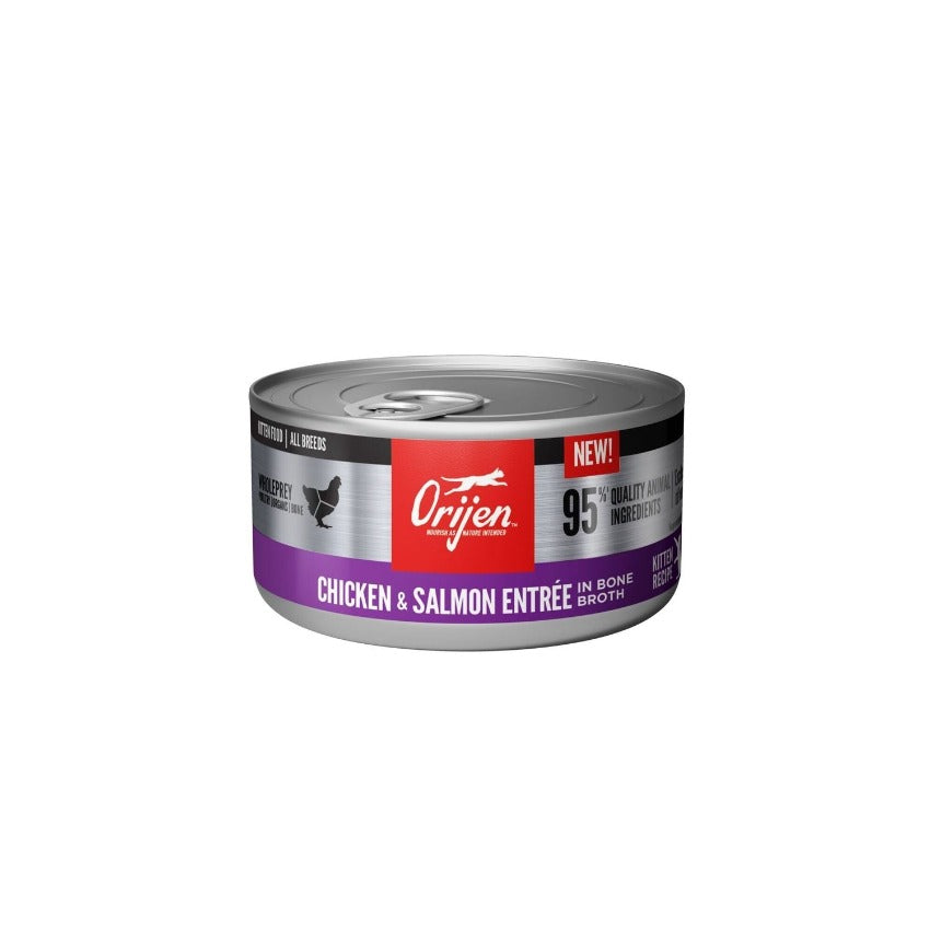 Orijen Chicken and Salmon canned kitten food