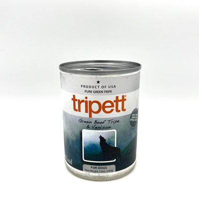 Tripett tripe and venison canned dog food