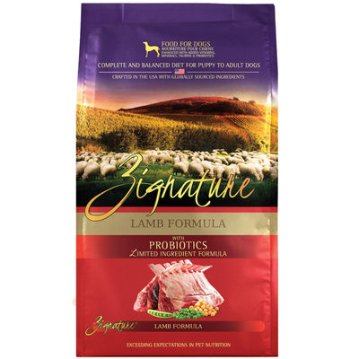 Zignature Lamb 25 pound bag of dry dog food