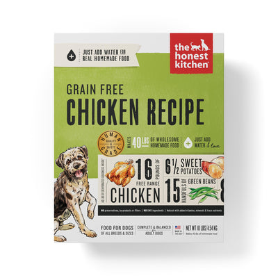 The honest kitchen grain free chicken recipe dog food