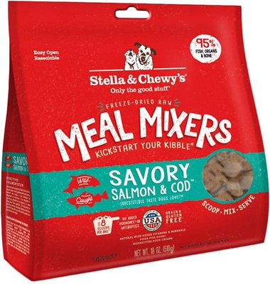 Stella and Chewy's savory salmon and cod meal mixers