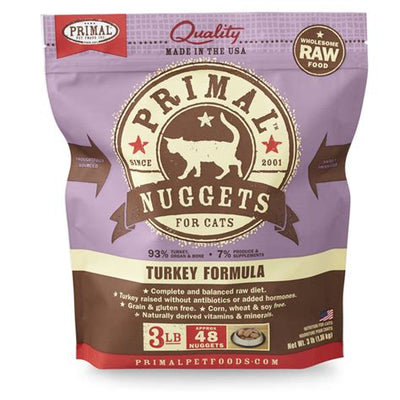 Primal turkey nuggets for dogs bag