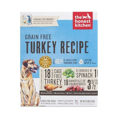 The honest kitchen grain free turkey recipe dog food