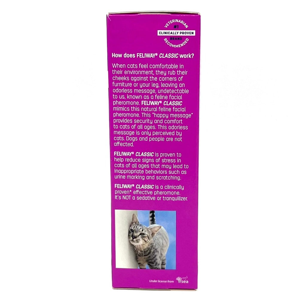 cat calming spray package back