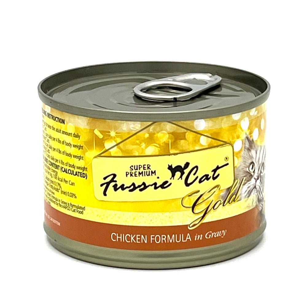 Fussie Cat Chicken in Gravy Canned Cat Food-2.8 oz can