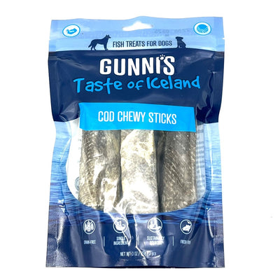Gunni's cod chewy dog treats