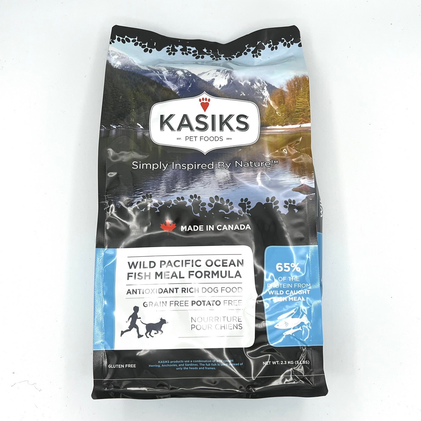 Kasiks Wild Pacific Ocean Fish dog treat bag