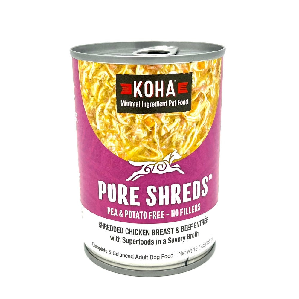 Koha Pure Shreds Shredded Chicked Breast & Beef Entree 12.5 oz can