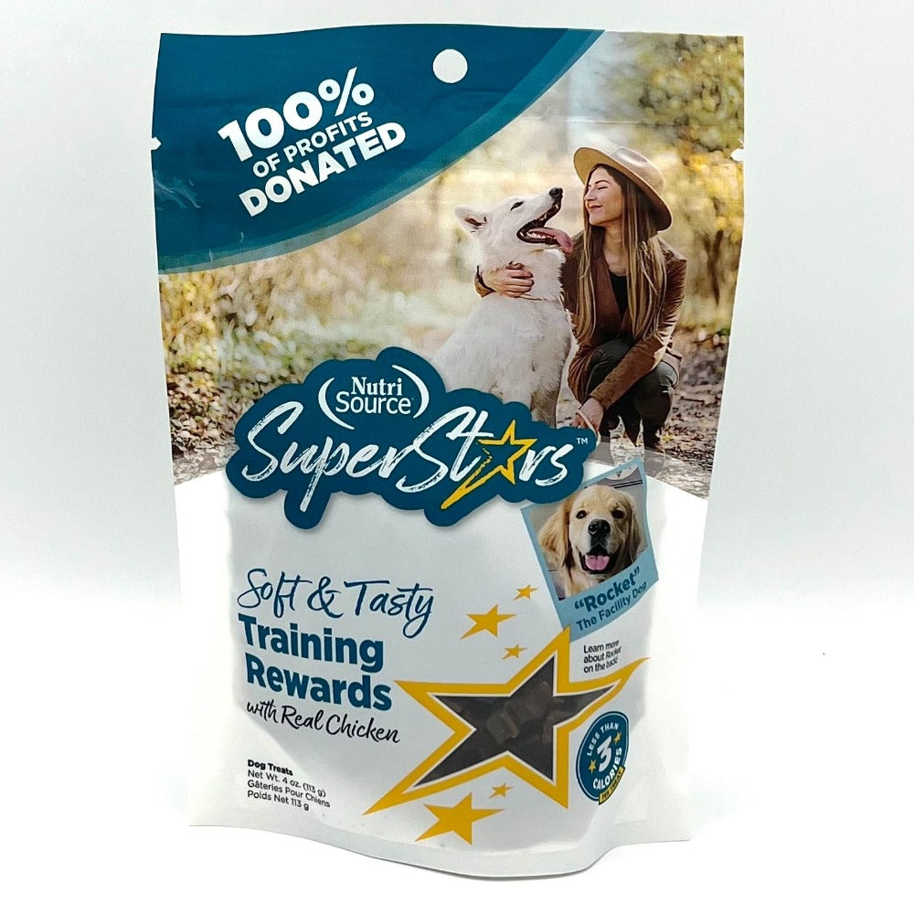 Nutrisource Superstars Chicken Training Rewards Dog Treats-4oz bag