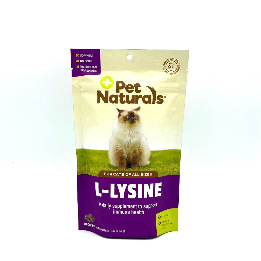 Pet Naturals L-Lysine Cat Chews 3 oz package