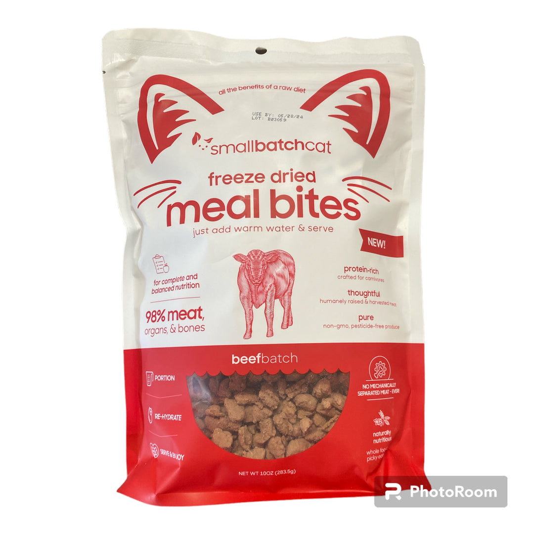 SB Meal Bits Beef Cat 10oz – The Dog's Meow