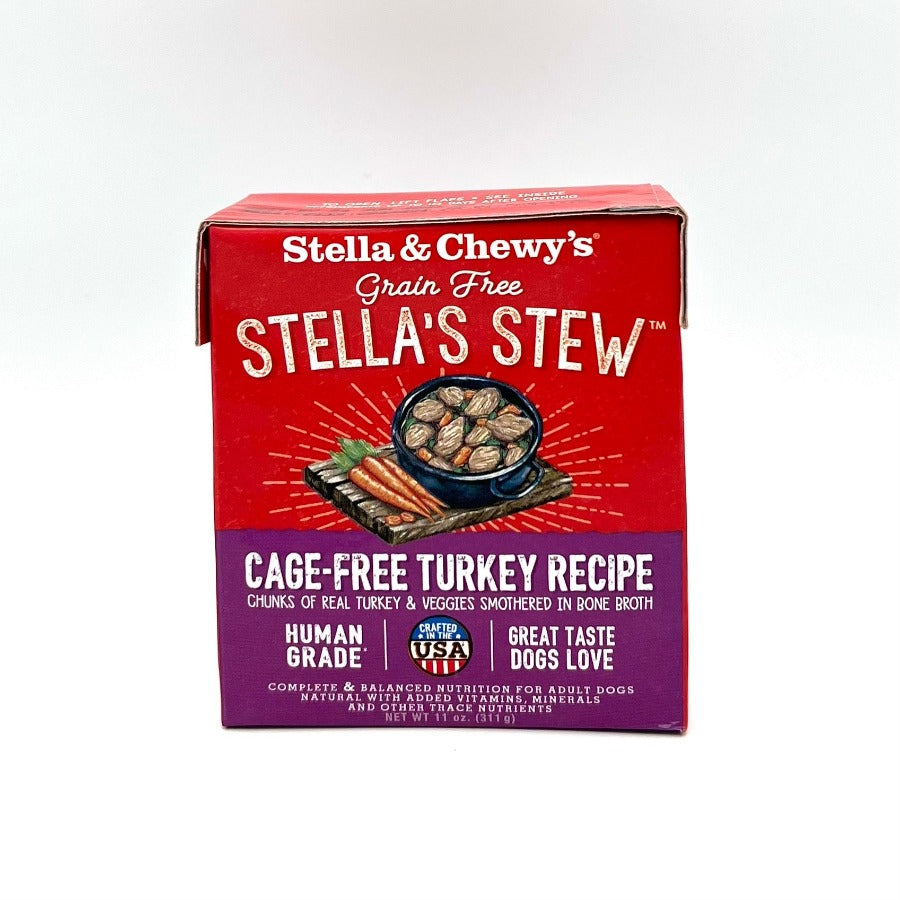 Stella & Chewy's Dog Food Can Stew Cage Free Turkey 11 oz
