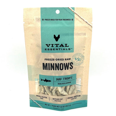 Vital Essentials minnow Dog treats bag