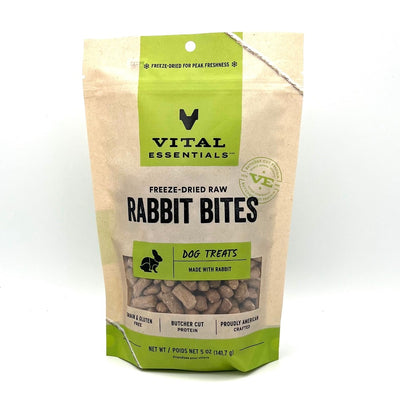 Vital Essentials Rabbit Bites dog treats bag