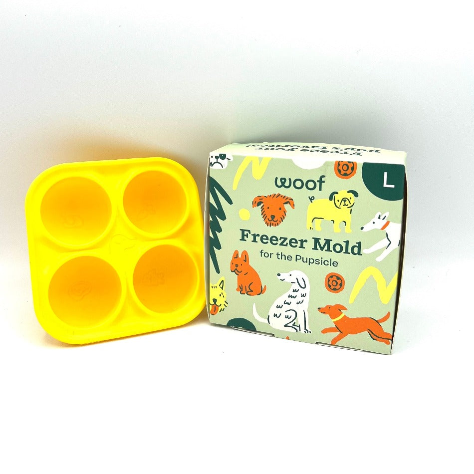 dog pupsicle freezer mold package and product