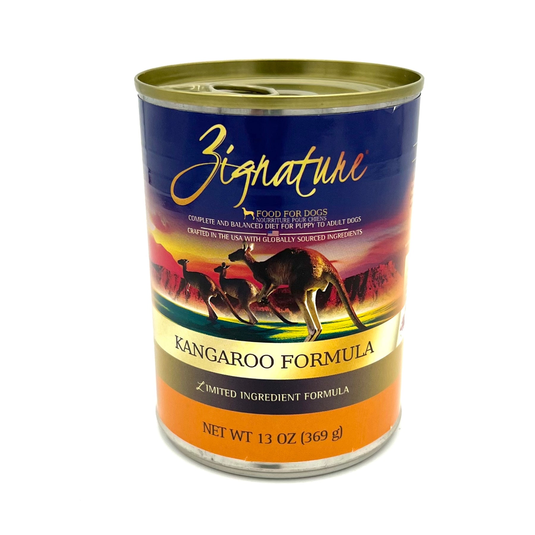 Zignature Kangaroo Canned Dog Food 13oz The Dog's Meow