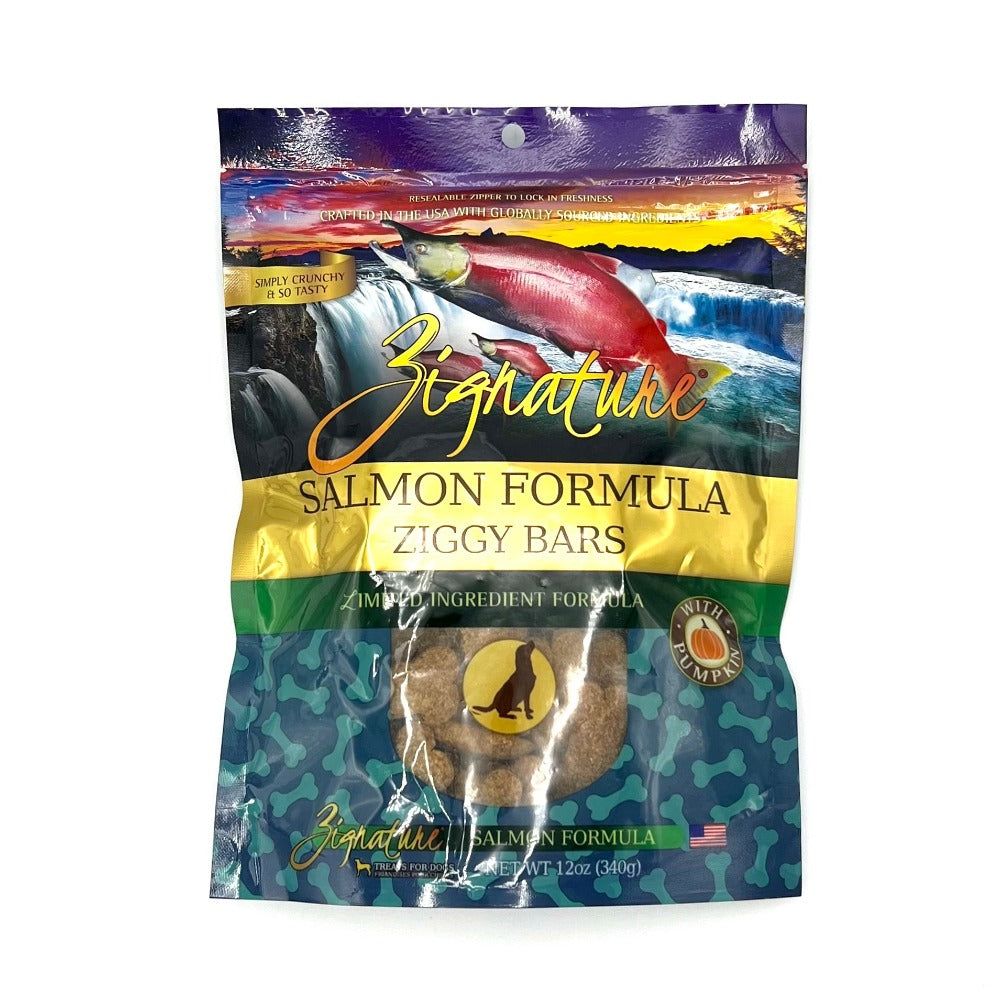 Zignature Ziggy Bars Salmon Formula 12 oz bag