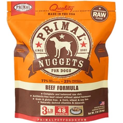 Primal Beef Nuggets Raw 3 lb