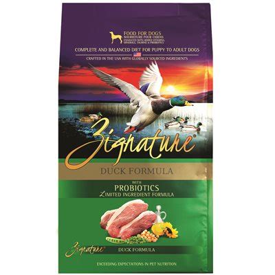 Zignature Duck Dog Food 12.5 lb