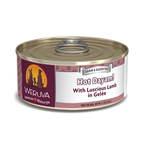 Weruva  Hot Dayam! with Luscious Lamb Wet Dog Food 5.5 oz