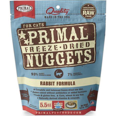 Primal Freeze Dried Rabbit Cat Food 5.5 oz