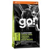 GO! Solutions Carnivore Grain Free Chicken, Turkey, & Duck Recipe Puppy Dry Dog Food 22lb