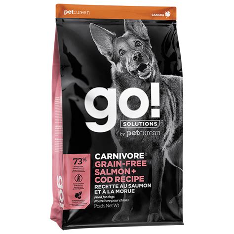 Go! Solutions Carnivore Grain-Free Salmon + Cod Recipe Dry Dog Food 3.5 lb
