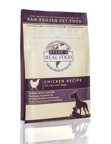 Steve's Real Food Chicken Nuggets Raw Frozen Dog & Cat Food 5lb