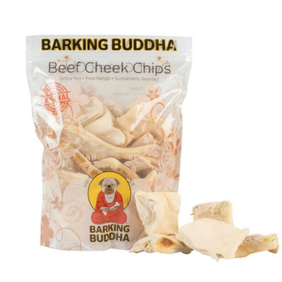 Barking Buddha Beef Cheek Chips 1lb Bag