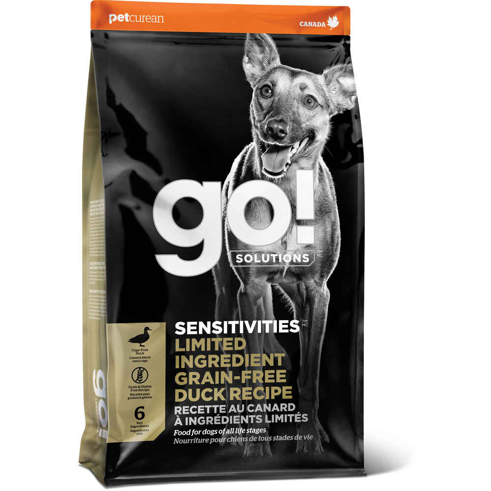 Go! Sensitivity + Shine Limited Ingredient Grain-Free Duck Recipe Dry Dog Food, 22 lb