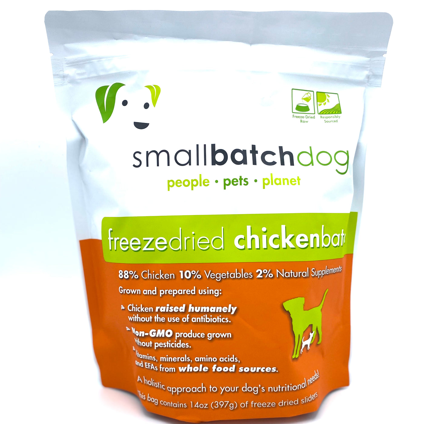Small Batch Chicken Batch Freeze Dried Dog Food 14 oz